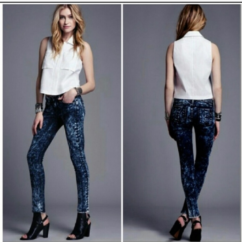 Rag & Bon acid washed jeans